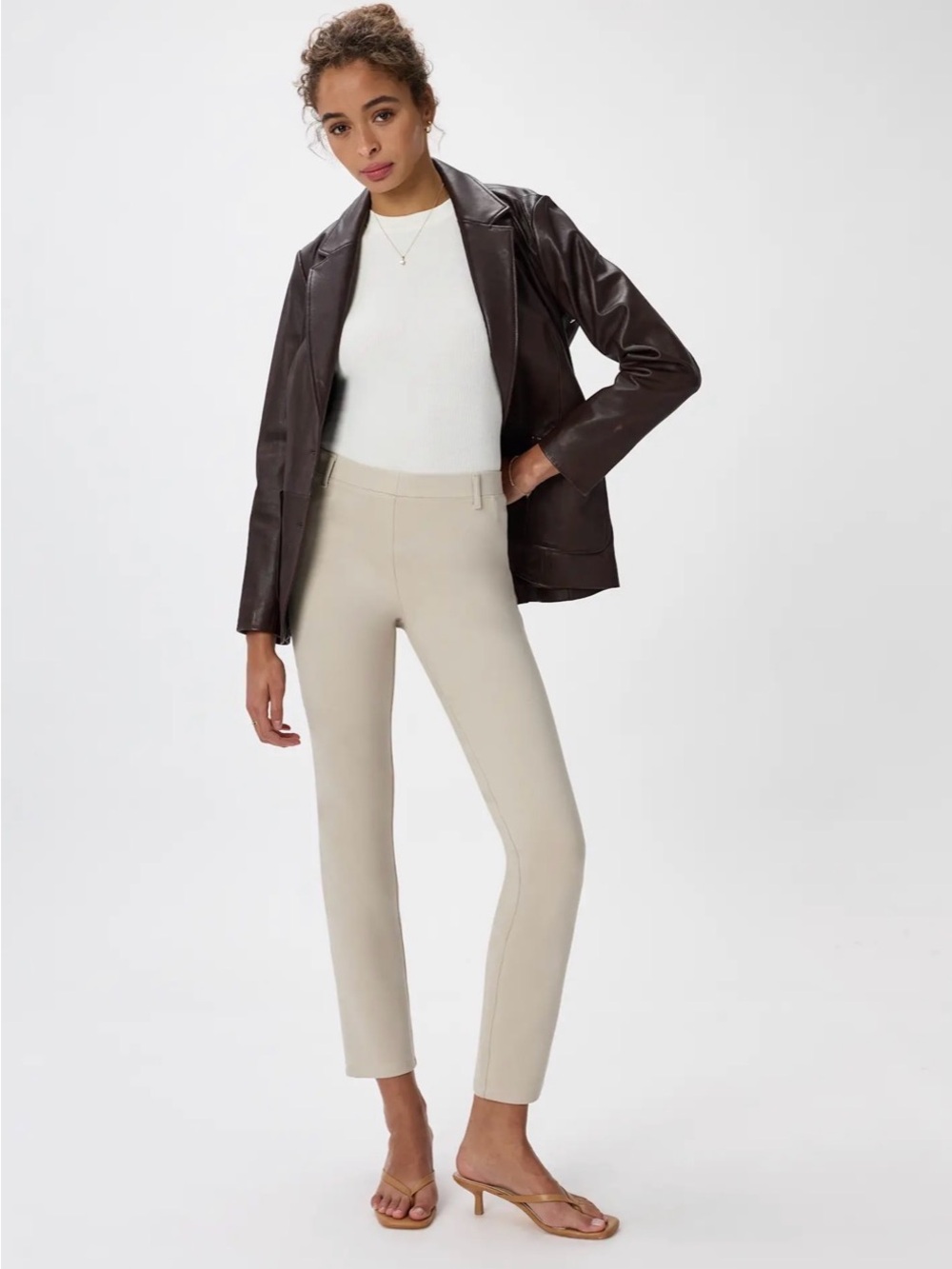 Quince Ultra-Stretch Ponte Straight Leg Pants